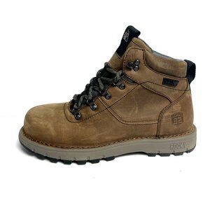 Rocky Womens Legacy 32 Waterproof Comp Toe Work Boot Brown Size 9.5 M